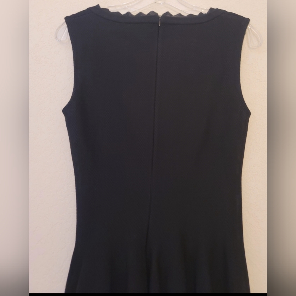 Alaia Black Scalloped Jaquard Fit And Flare Skater Dress Womens Size 42/US S - Picture 13 of 16